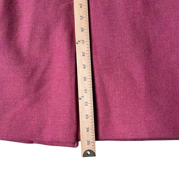 Talbots Petites Wool Blend Coat Italian Fabric Women’s Sz 6P Pink Preppy Career - Picture 8 of 8